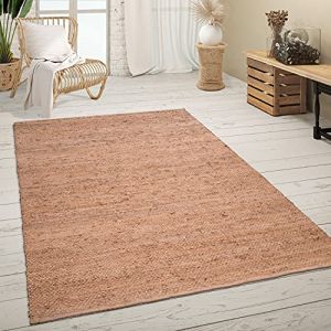 Paco Home - Tapis De Salon Fibres Naturelles Jute Artisanal Motif Moderne Abstrait 300x400 cm, Naturelle 4