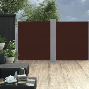 Image de VidaXL Auvent latéral rétractable 170 x 600 cm Marron