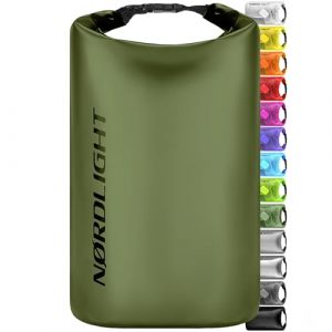 Nordlight Dry Bag 5L Wasserdichter Beutel - (Olivgr&uuml;n) Wasserdichter Packsack Mit Roll Top - Comme neuf