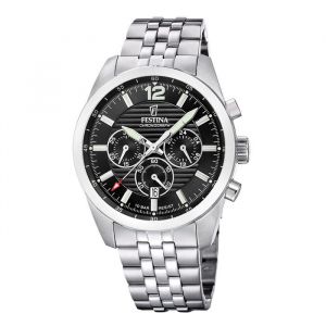 Festina Montre homme - F20742/3 - Chronographe - Acier - &Eacute;tanche 10 ATM