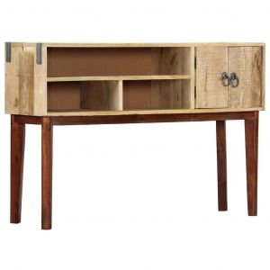 VidaXL Table console 115x30x76 cm Bois de manguier massif brut