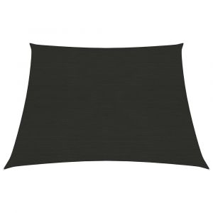 Voile toile d'ombrage parasol 3/4 x 2 m PEHD 160 g/m² noir02_0009198