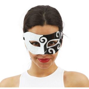 Ruedelafete Loup bicolore noir et blanc