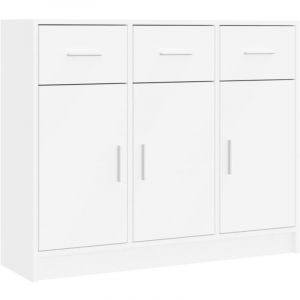 VidaXL Buffet blanc 91x28x75 cm bois d'ingénierie