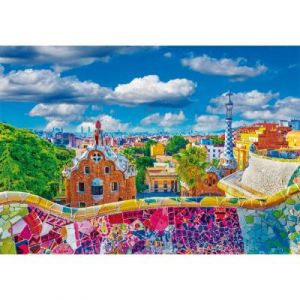 Clementoni Puzzle Compact 1000 pièces : Barcelone, Parc Güel