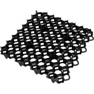 Stabilisateur de gravier noir 490 x 490 mm - Par pi&egrave;ce