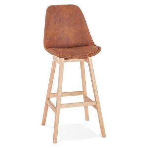 Tabouret de Bar "Vars" 113cm Marron & Naturel Prix