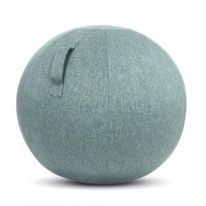 Kenoko Ergonomique Ballon Bureau Siège NAMI 55 cm - Idéal pour Yoga et Grossesse - Revêtement Lavable - Boule Gonflable - Sage