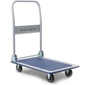 BRASQ Chariot à plate-forme pliable - Capacité 150 KG - Chariot de transport - Chariot de stockage - Chariot à plate-forme