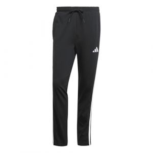 Adidas Pantalon long Essentials Single Jersey 3-Stripes noir blanc - S