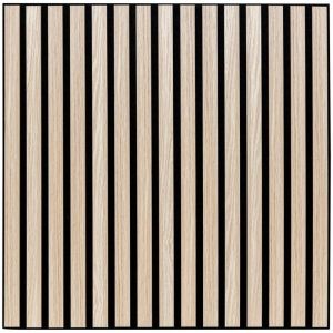 Atmosphera Créateur D'intérieur - Panneau décoratif mural Colva bois clair 60x60cm