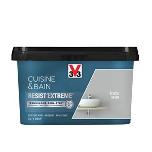 V33 Peinture Cuisine & BaineResisteExtremee Brume Satin 2 L
