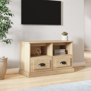 VidaXL Meuble TV chêne sonoma 80x35x50 cm bois d'ingénierie 816283