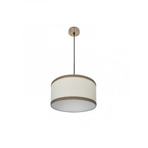 Suspension Soprano 1xe27 Cuir/beige Regx40x40 Cm
