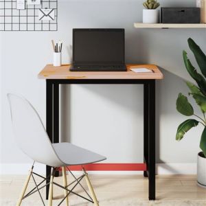 VidaXL Établi 80x55x81,5 cm bois massif de hêtre et métal