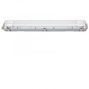 Silumen - Réglette étanche 150 cm double pour Tube led T8 IP65 (Boitier vide) - Unité