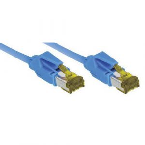 Câble RJ45 CAT 7 S/FTP a connecteurs CAT 6a - Bleu - (7,5m)