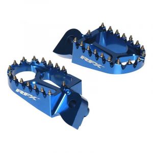 RFX Pro CNC Trials Repose-pieds universel en aluminium à gaz/Beta/Sherco/Montesa (bleu)