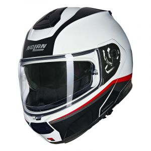 Nolan Casque modulable N100-6 Incognito 344 blanc/rouge/noir metal- M