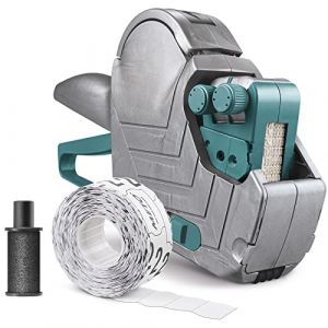 METO Set d'étiqueteuses Basic M - prix, prix de base (2 lignes, 16 chiffres pour étiquettes 22 x 16 mm, prêt à l'emploi immédiat), 1x étiqueteuse manuelle