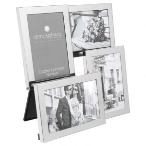 Image de Pele mele 4 photos Cadre multi photos argenté AC DÉCO