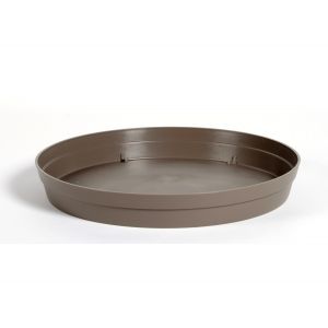 Image de Eda Plastiques Toscane - Soucoupe ronde Ø28 cm pour pot Ø40 cm