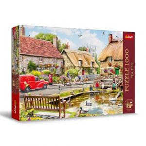Trefl Premium Plus Quality-Puzzle Tea Time: L'été en ville-1000, Série d'Images Nostalgiques Peintes, Pièces Parfaitement Assorties, pour Adultes et Enfants à partir de 12 Ans, 10808, Multicolour