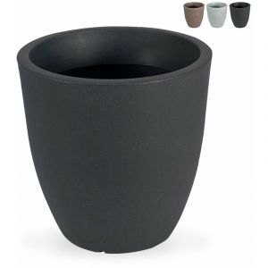 Ahd Amazing Home Design Vase Pour Plantes Rond Ø 50cm Jardinière Haut Design Jardin Terr e Orione | Anthracite