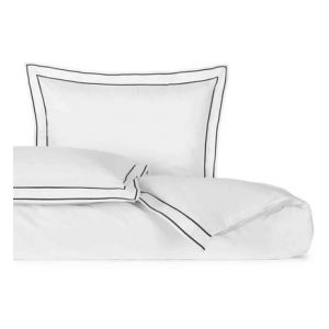 Descamps Housse de couette Closerie satin noir 110 fils/cm² Noir