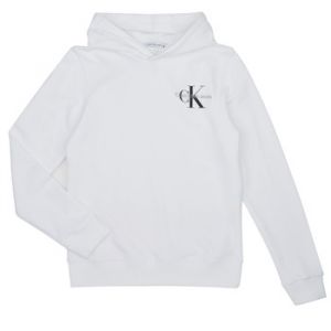 Calvin Klein Sweat-shirt enfant Jeans SMALL MONOGRAM HOODIE Blanc - Taille 8 ans,10 ans,12 ans,16 ans