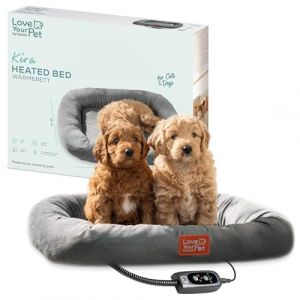 Beurer Love Your Pet Panier Chauffant Kira pour Chiens et Chats, lit pour Chien Chauffant &eacute;lectrique avec minuterie, Lavable &agrave; 30 &deg;C, r&eacute;sistant aux Rayures et &eacute;tanche, 58 x 50 cm