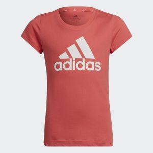 Adidas T-shirt manches courtes logo 7-15 ans Rose - Taille 11/12 ans;13/14 ans;14/15 ans;7/8 ans;9/10 ans