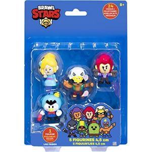 Image de Lansay Brawl Stars - 5 Figurines de 4,5 cm - Lot #2 - Figurines de Collection - Jeux Vidéos -