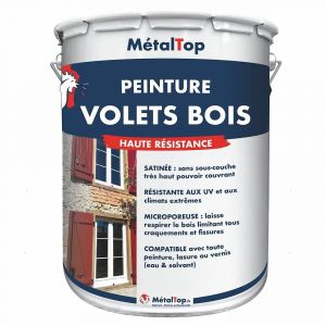 Peinture Volets Bois - Brun fauve - RAL 8007 - Pot 1L