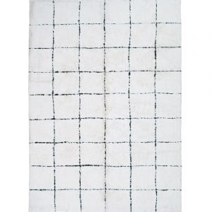 Thedecofactory ATLAS - Tapis salon lavable berb&egrave;re en coton beige 200x300