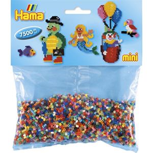 Image de Hama Sachet de 7 500 perles à repasser Mini multicolores