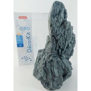 Zolux Décor. kit Idro black stone n°2. dimension 15 x 12 x Hauteur 20 cm. pour aquarium.