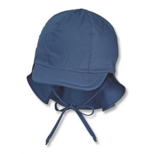 Sterntaler Bonnet à visière avec protection cervverticale unisexe Bleu - Taille 2 Ans