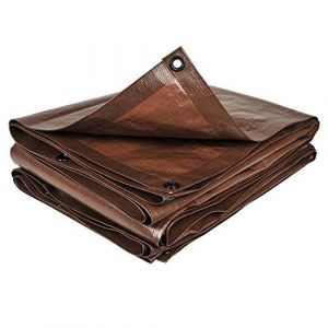 Bâche de jardin marron 140 g/m2 8 x 12