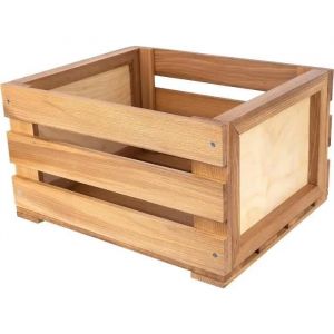 Creative Deco Caisse en Bois pour Vinyles 46 x 36 x 25 cm (+/- 1 cm) Coffre a Jouet
