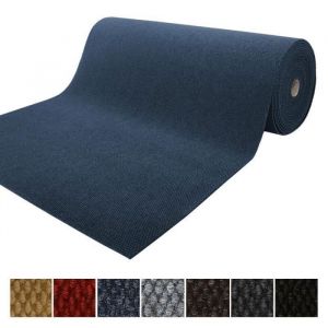 Karat - Tapis de Porte Paillasson d'entrée Hong Kong Bleu 200 x 100 cm