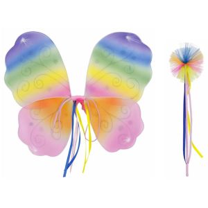 Party Pro Set fee papillon fluo enfant