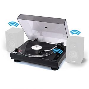 Reloop Platine vinyle RT-1 BT avec entraînement par courroie pour applications DJ et Hi-Fi, Sortie Bluetooth pour connexion sans fil avec des haut-parleurs Bluetooth