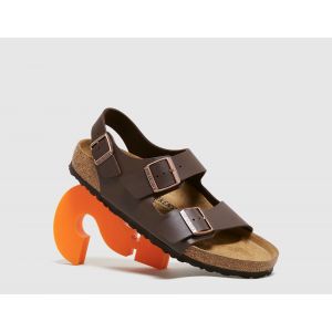 Birkenstock Womens Milano Dark Brown Birko-Flor Sandals 40 EU