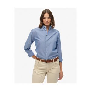 Superdry Chemise Chemise Oxford Slim &agrave; manches longues