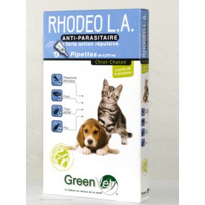 GreenVet Rhodeo L.A. chiot et chaton 4 pipettes