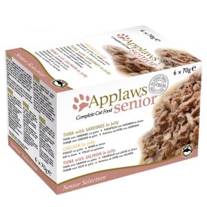 Applaws Chat Senior Multipack - Boîtes, 6 x 70 g