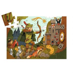 Djeco Puzz silhouette - Robin des bois - 36 pcs