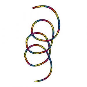 Image de HQ Kites Queue de cerf-volant - Rainbow spiral