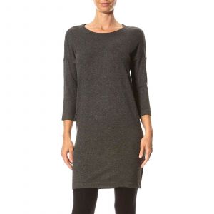Vero Moda VMGLORY VIPE AURA 3/4 DRESS NOOS, Robe Femme, Gris (Dark Grey Melange), 36 (Taille fabricant: Small)